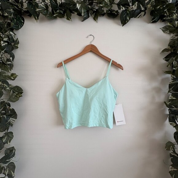 Lululemon Athletic Align Cropped Cami Tank Top A/B Sea Mist NWT Women’s Sz 14 - Picture 1 of 8